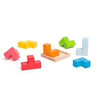 Bigjigs houten lock-a-cube kubuspuzzel - thumbnail
