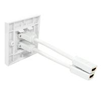 LogiLink AH0015 HDMI Adapter [1x HDMI-bus - 2x HDMI-bus] Wit - thumbnail