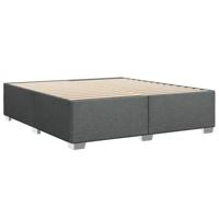 Bedframe zonder matras stof donkergrijs 200x200 cm - thumbnail