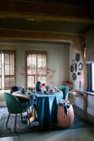 Pip Studio Vaas Metaal Ovaal Middenblauw 30cm - thumbnail