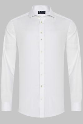 Sleeve7 Heren Overhemd Wit Widespread Non Iron Modern Fit Sleeve7 Heren Overhemd Wit Widespread Non Iron Modern Fit