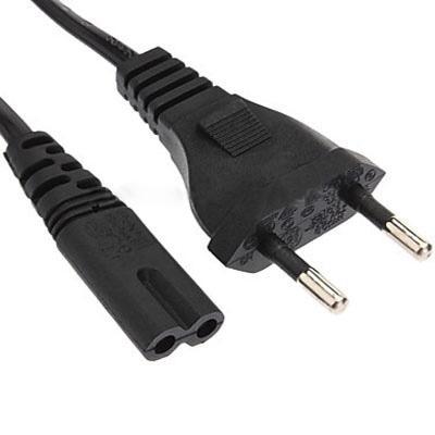 2 prong stijl EU Notebook netsnoer kabel lengte: 1.5m