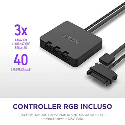 NZXT F120 RGB DUO - 120mm RGB Fan - Triple - Black