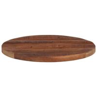 Tafelblad rond Ø 40x2,5 cm massief gerecycled hout - thumbnail