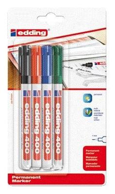Viltstift edding 400 rond 1mm assorti | 10 stuks