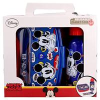 Kinderservies Mickey Mouse Happy smiles 21 x 18 x 7 cm Rood Blauw - thumbnail