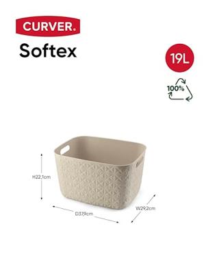 Curver Softex opbergmand L 19 liter krijtwit