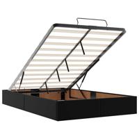 Bedframe zonder matras 120x190 cm kunstleer zwart - thumbnail