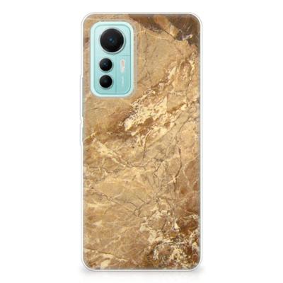 Xiaomi 12 Lite | TPU | Siliconen hoesje | Marmer Creme