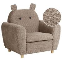 Beliani - MARIBO - Kinderfauteuil - Bruin - Bouclé - thumbnail