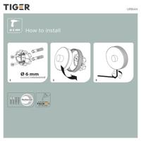 Tiger Urban Zeepdispenser Zwart 6.8x12.3x10.5cm 1316030746 - thumbnail