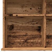 Cd-kast 100x23x89,5 cm bewerkt hout oud houtkleurig - thumbnail