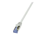 LogiLink CQ4112S RJ45 Netwerkkabel, patchkabel CAT 6A S/FTP 20.00 m Grijs Vergulde steekcontacten, Vlambestendig, Snagless 1 stuk(s) - thumbnail