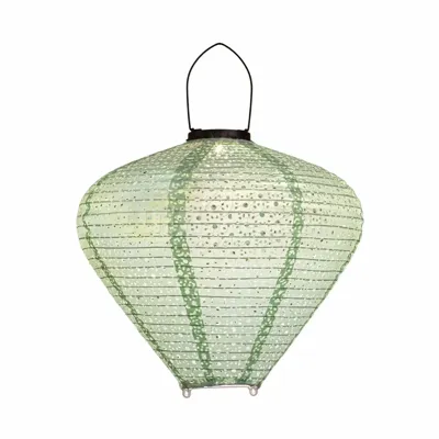 Lampion 33 x 29 cm Sage Groen Marrakesh solar Anna's Collection - Annas collection