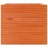 Plantenbak 80x80x68,5 cm massief grenenhout wasbruin - thumbnail