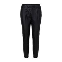 VERO MODA coated wide leg chino zwart - thumbnail