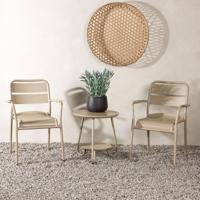 Nohr Loungeset 'Tandra' Met 2 stoelen en tafel, kleur Beige - thumbnail