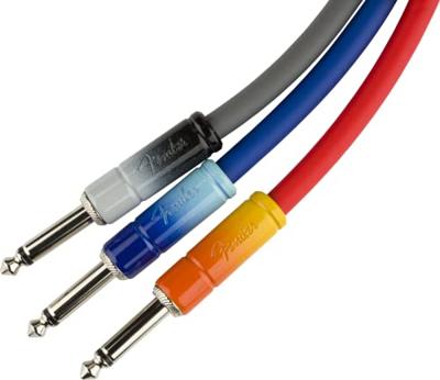 Fender Ombré Cable instrumentkabel 3 meter Belair Blue