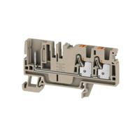 Weidmüller 2540070000 Doorgangsserieklem 6.1 mm Push-In-klem, Steekaansluiting Beige 50 stuk(s) - thumbnail