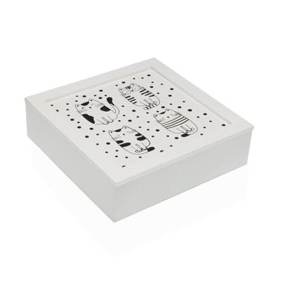 Juwelenkistje Versa GATTO Hout MDF 24 x 7 x 24 cm