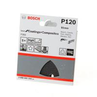 Bosch Accessoires Schuurblad 93mm, 5 stuks korrel 120 - 2608605194 - thumbnail