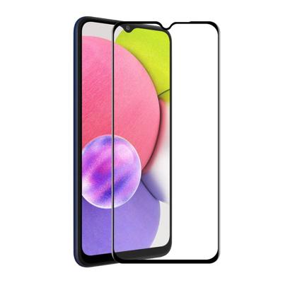 Voor Samsung Galaxy A03S 164mm Enkay Hat-Prince Full Lijm Gehard Glas 6D Volledige dekking Anti-Krasbeschermer