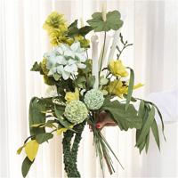 Creativ Company Maxi hobbyset crêpepapier, bloemenboeket, lichtgroen, donkergroen, pastel groen, wit, 1 doos - thumbnail