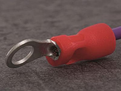 Quadrios 22C454 Ringkabelschoen Dwarsdoorsnede (max.): 4.0 mm² Schachtdiameter: 8.5 mm Deels geïsoleerd Zwart 1 set(s)