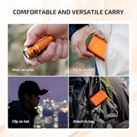 OLight Baton 4 Premium Edition (Orange) Zaklamp 1300 lm - thumbnail