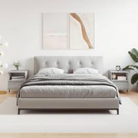 Nachtkastjes 2 st 40x35x50 cm bewerkt hout grijs sonoma eiken - thumbnail