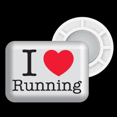 BibBits Race Bib Magnets Sportartikel I Love Running White