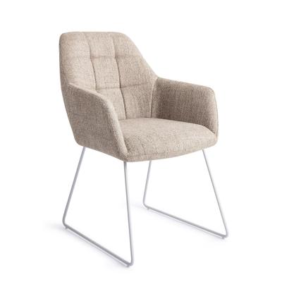 Jesper Home Noto eetkamerstoel Biscuit Beach slide white Jesper Home Noto eetkamerstoel Biscuit Beach slide white