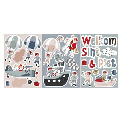 Haza Witbaard Raamstickers sint & co.