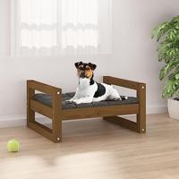 VidaXL Hondenmand 55,5x45,5x28 cm massief grenenhout honingbruin - thumbnail