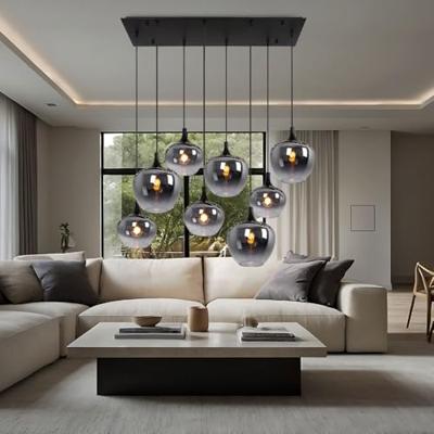 Globo Rechte hanglampMaxy 8-lichts - 15548-8H