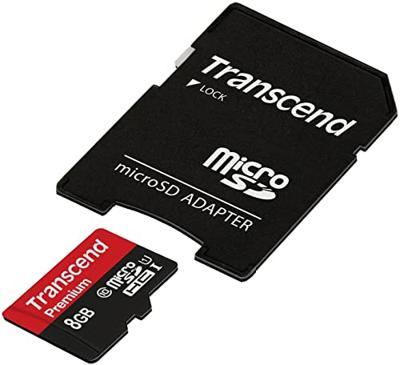Transcend Premium microSDHC-kaart Industrial 8 GB Class 10, UHS-I Incl. SD-adapter