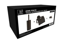 Toiletset Best Design One Pack Moya Gunmetal - thumbnail