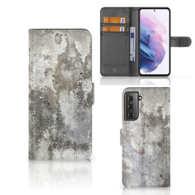 Samsung Galaxy S21 Plus | Bookcase | Beton Print