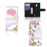 Nokia 2.2 Telefoonhoesje met Pasjes Bird Standing - thumbnail