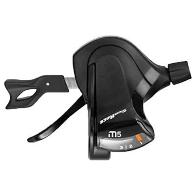 Duimversteller Sunrace links 3 speed DLM403 - zwart