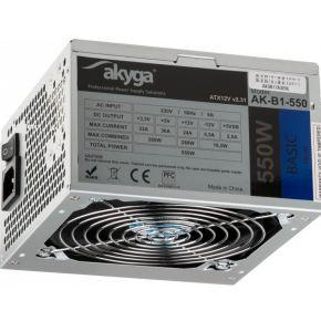 Akyga AK-B1-550 power supply unit 550 W 20+4 pin ATX ATX Grijs