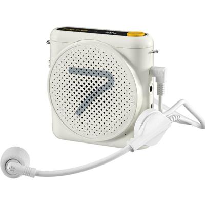 7Ryms Presentatie-speaker met bedrade headset - wit