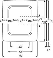 Busch-Jaeger 2512-214K-102 Frame Reflex SI, Reflex SI Lineair Zuiver wit (RAL 9010), Alpine-wit 1 stuk(s) - thumbnail
