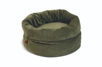 Designed by lotte fluco - kattenmand - fluweel - groen - 45x45x35 cm - thumbnail