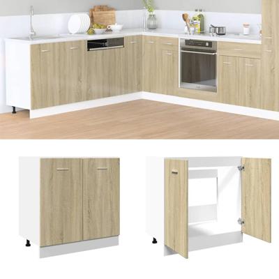 Onderkast Lyon 80x46x81,5 cm bewerkt hout sonoma eikenkleurig
