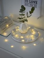 Konstsmide 1461-890 Lichtketting met batterijen Binnen werkt op batterijen Aantal lampen 40 LED Barnsteen Verlichte lengte: 3.90 m Timer - thumbnail