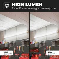 S-Series - Set van 2 LED TL armaturen 150cm - IP65 Waterdicht - 32 Watt 5120 Lumen (160lm/W) - 4000K Neutraal wit - Koppelbaar - IK07 - S-Series Tri-Proof plafondverlichting - thumbnail