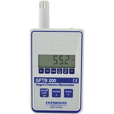 Greisinger GFTB 200 Luchtvochtigheidsmeter (hygrometer) 0 % Hrel 100 % Hrel Dauwpunt/schimmel waarschuwingsweergave Greisinger GFTB 200 Luchtvochtigheidsmeter (hygrometer) 0 % Hrel 100 % Hrel Dauwpunt/schimmel waarschuwingsweergave