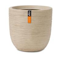 Capi bloempot waste rib 35x34 cm terrazzo beige - thumbnail