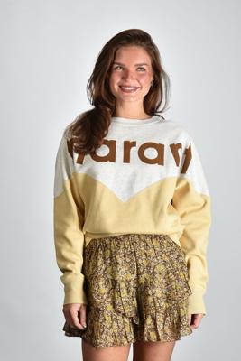 Marant Etoile trui Houston SW0006FA-A1M08E light ochre Marant Etoile trui Houston SW0006FA-A1M08E light ochre